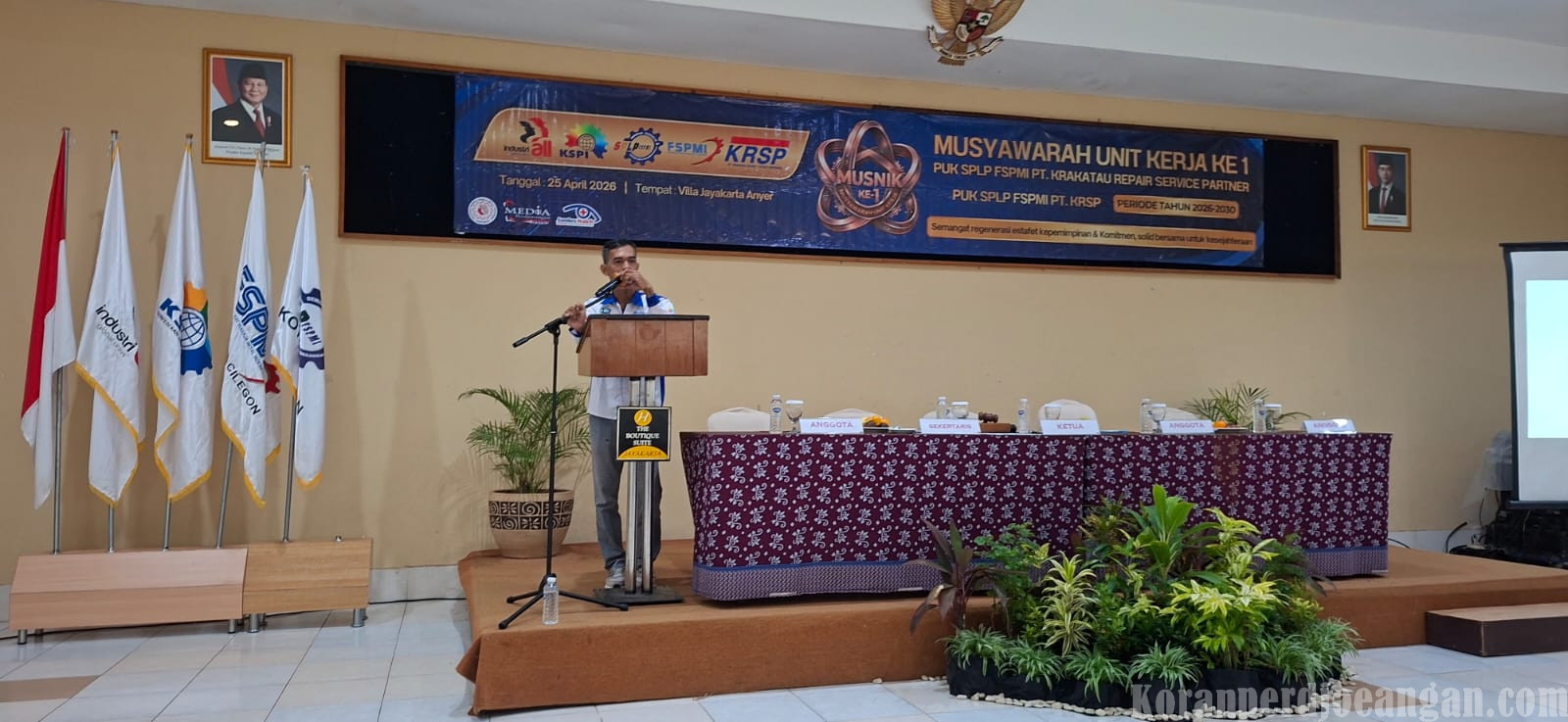 Gelorakan Regenerasi, Hikman Terpilih Kembali memimpin Serikat FSPMI PT KRSP Periode 2026-2030