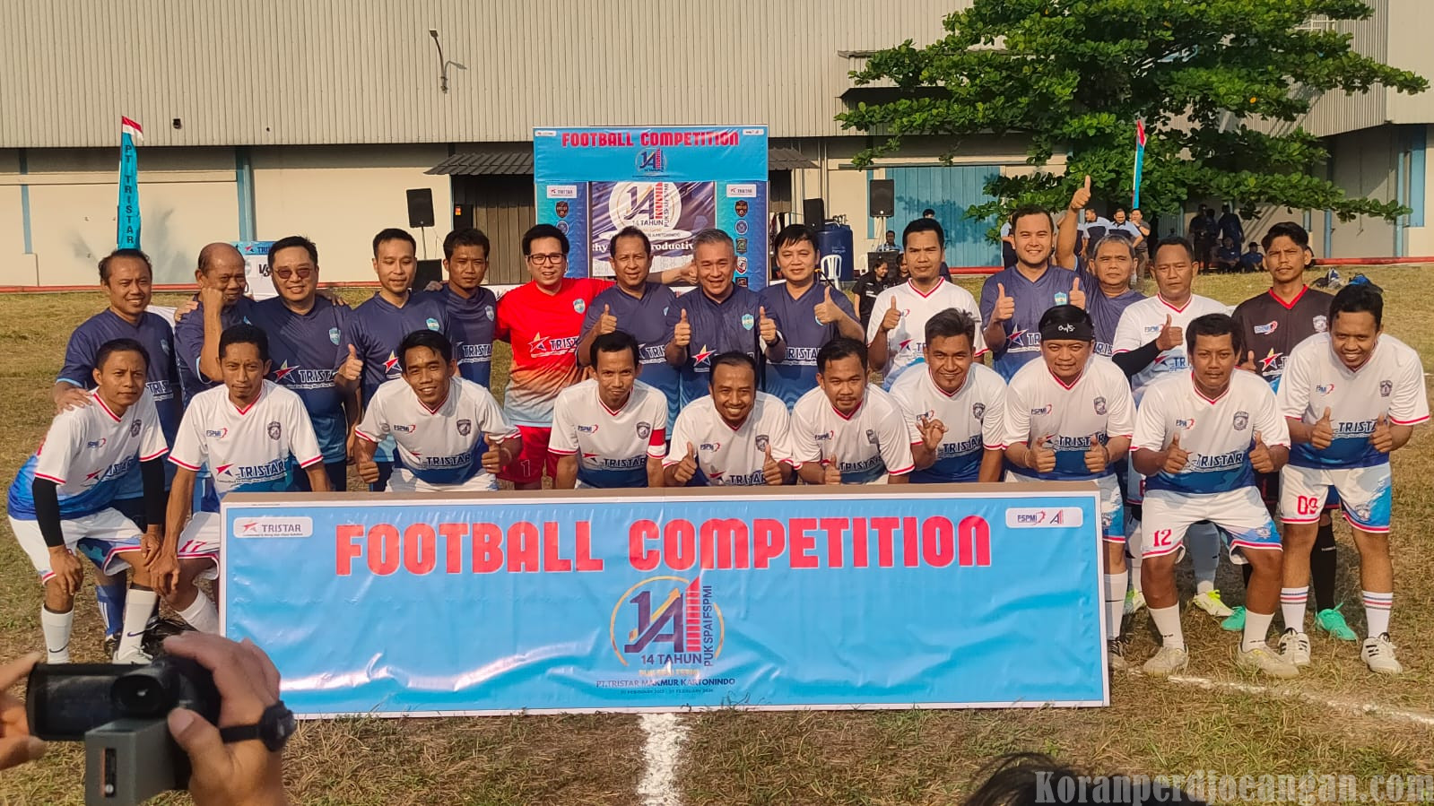 Peringati Hari Jadi ke 14, PUK FSPMI TRISTAR Gelar Turnamen Sepak Bola