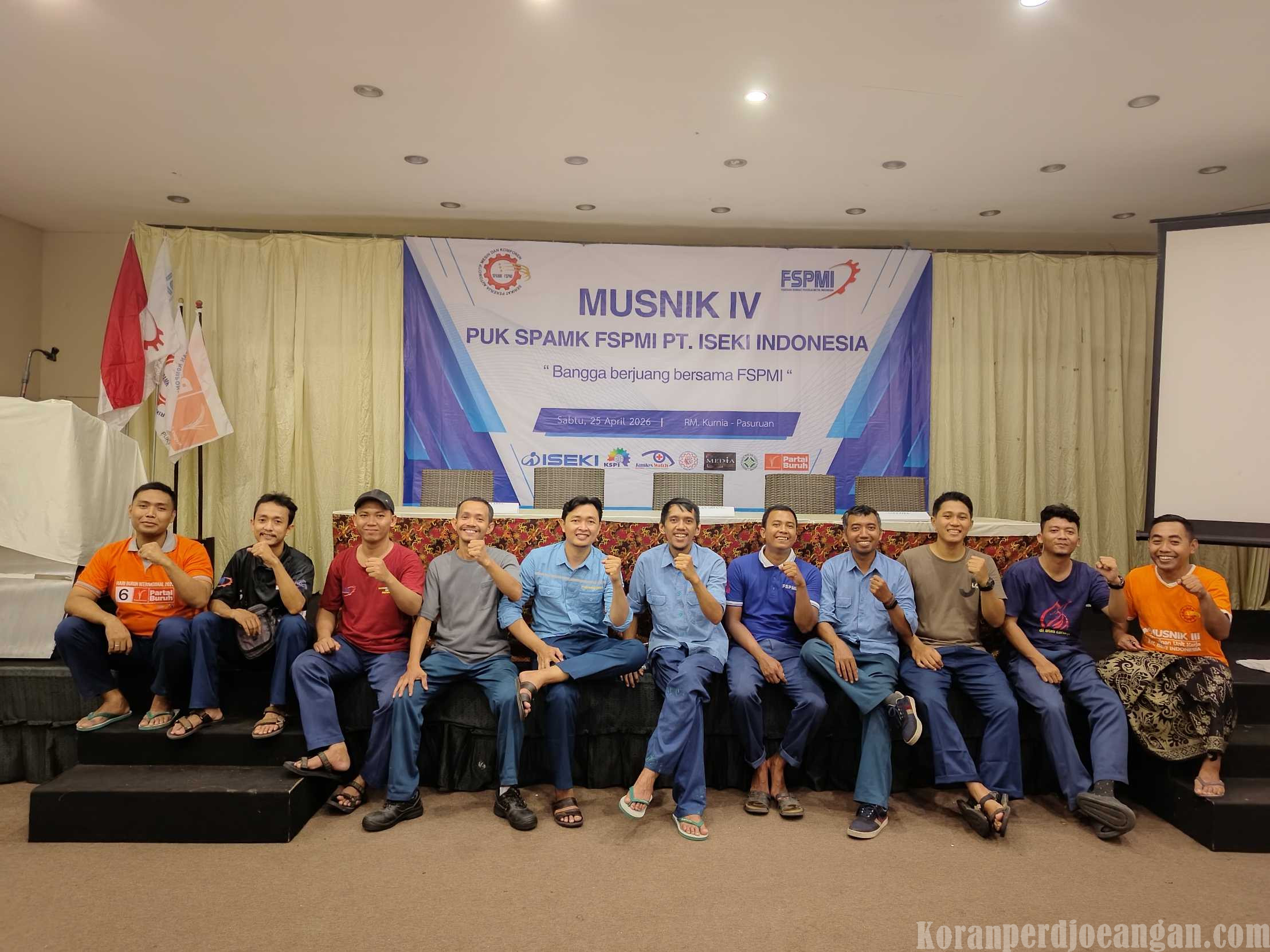Panitia MUSNIK IV PUK SPAMK FSPMI PT ISEKI Indonesia Matangkan Persiapan Akhir di RM Kurnia Pasuruan