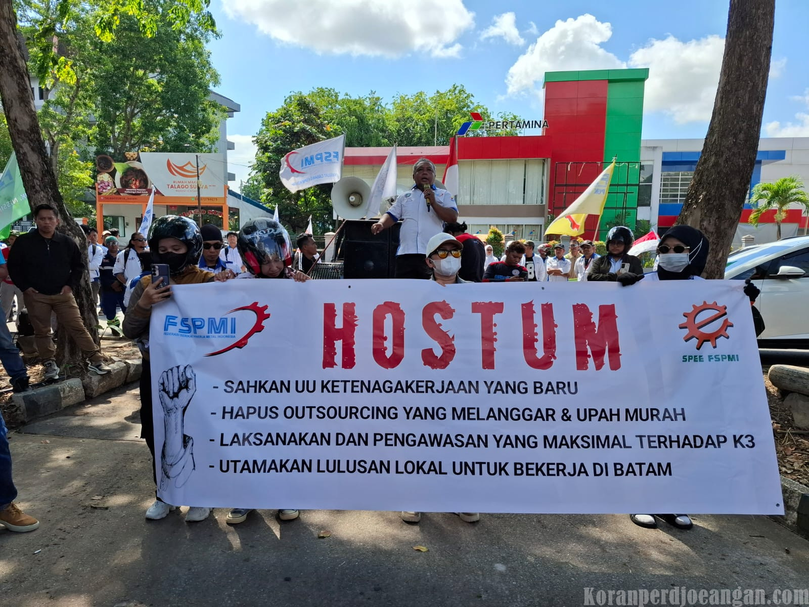 Pra Mayday Buruh Batam Kembali Turun ke Jalan