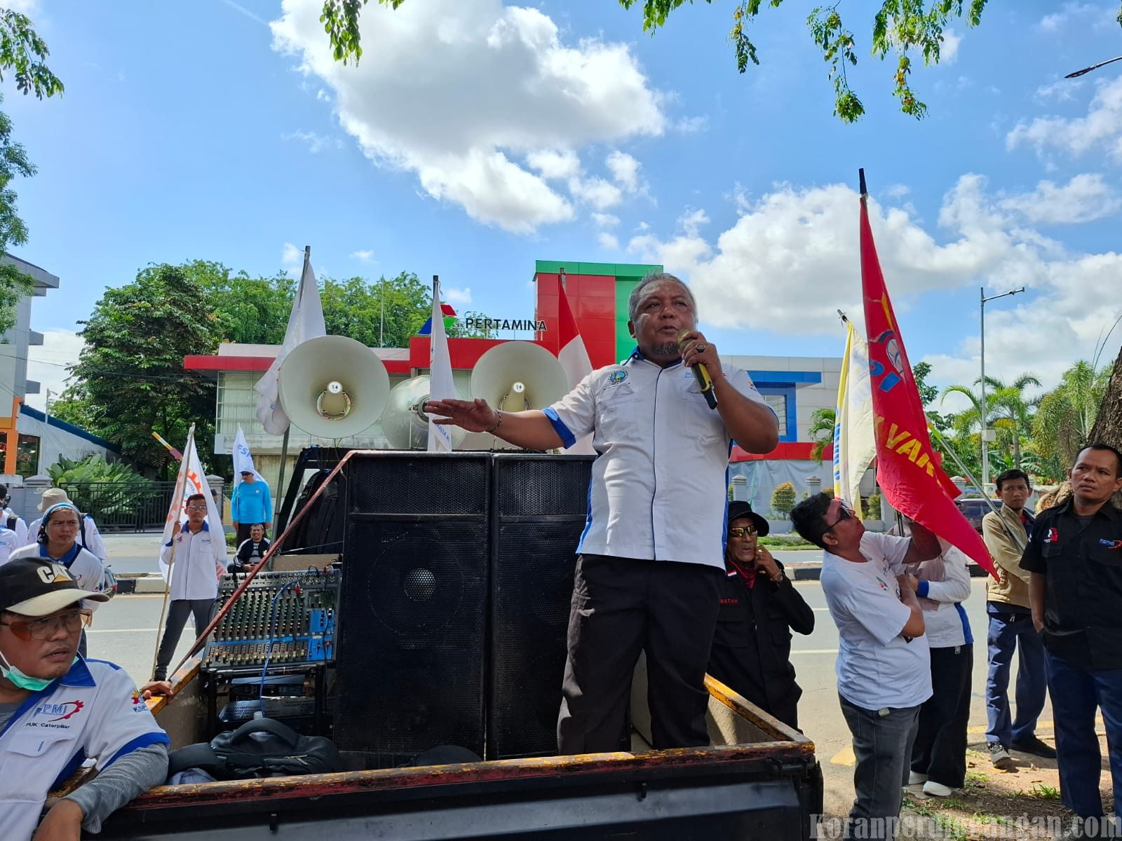 Aksi Pra-May Day di Batam, Ketua DPW FSPMI Kepri Soroti Minimnya Serapan Lulusan Lokal
