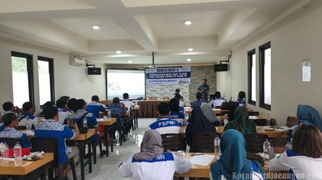 Jelang Peringatan May Day, PUK SPAMK FSPMI PT SAMI TF Gelar Konsolidasi Antara Pleno dengan Pengurus