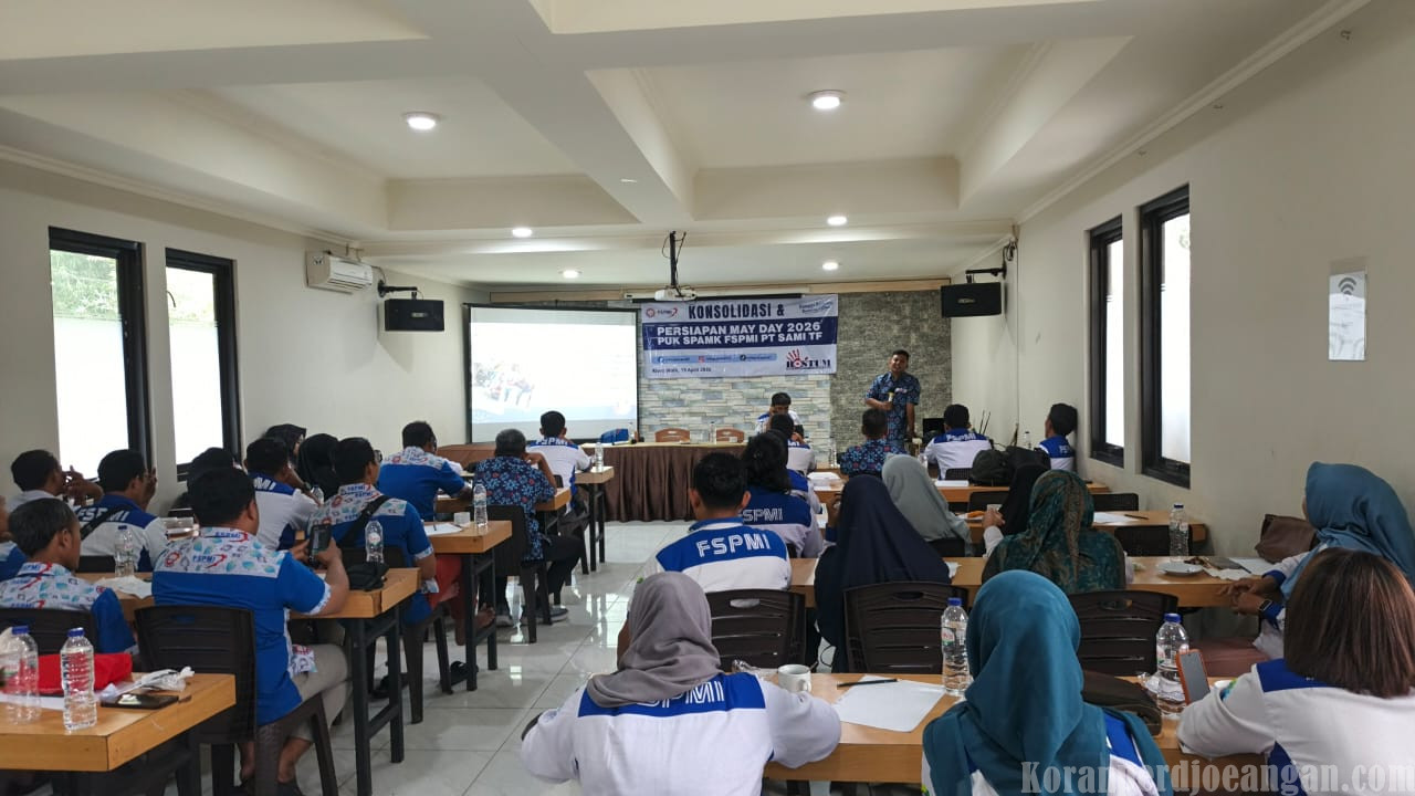 Jelang Peringatan May Day, PUK SPAMK FSPMI PT SAMI TF Gelar Konsolidasi Antara Pleno dengan Pengurus