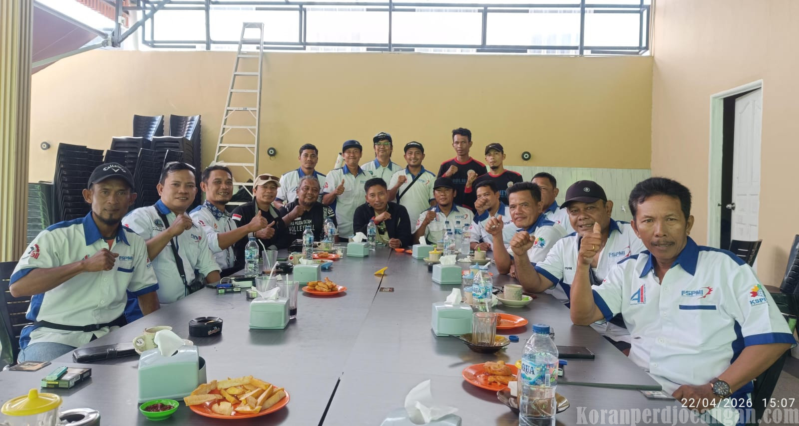 Kunjungan kerja ke Karimun, Presiden FSPMI Suparno, SH Serukan Persatuan Buruh di Karimun Untuk Dorong UU Ketenagakerjaan Baru