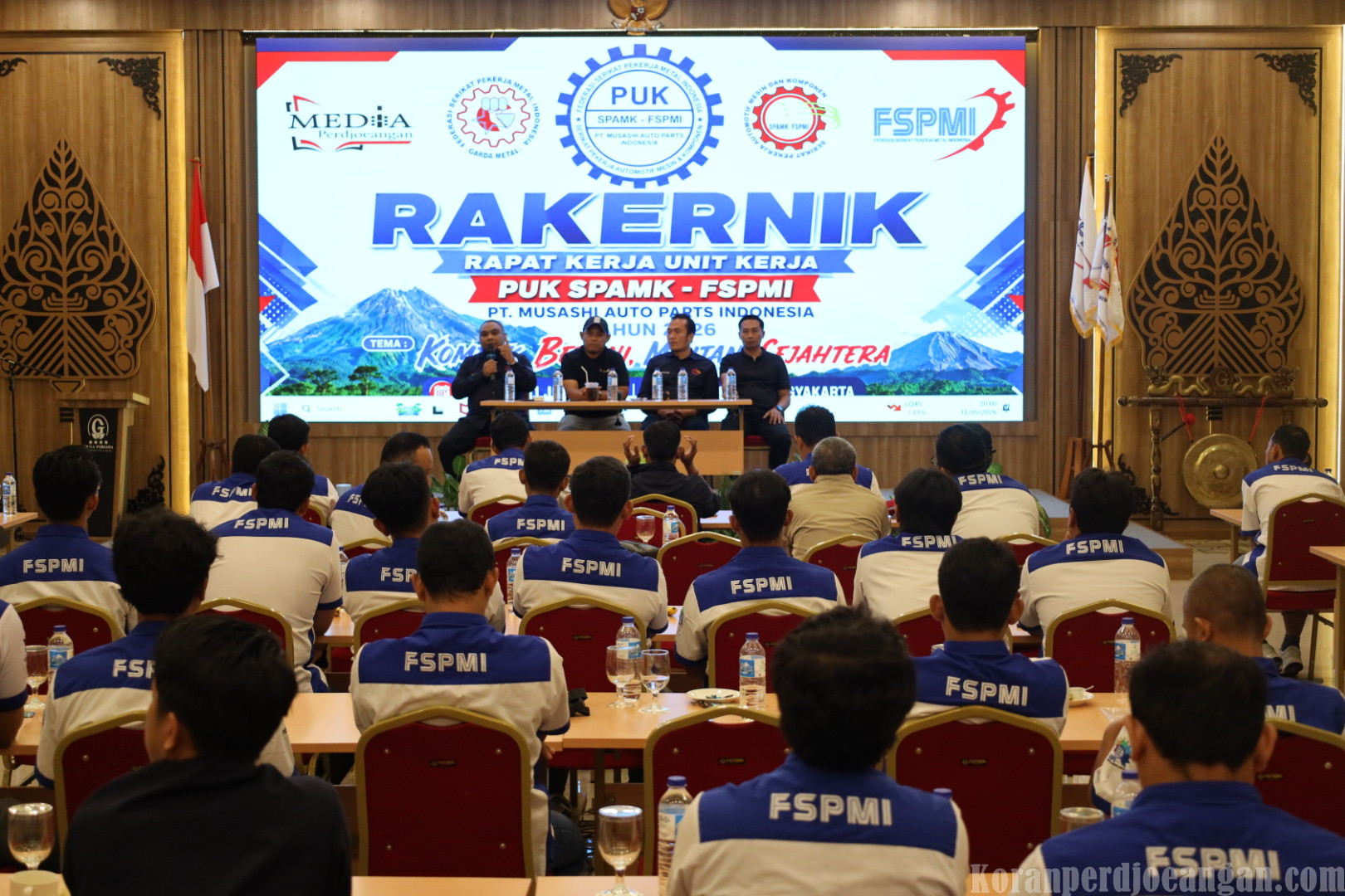 Dari Bekasi, Serikat Pekerja FSPMI Musashi Gelar Rakernik di Yogyakarta