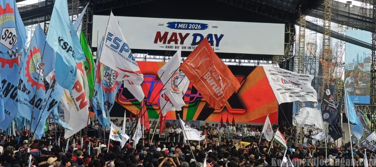 HOSTUM Jadi Sorotan di May Day 2026 Monas, KSPI Nilai Aturan Outsourcing Masih Jauh dari Harapan