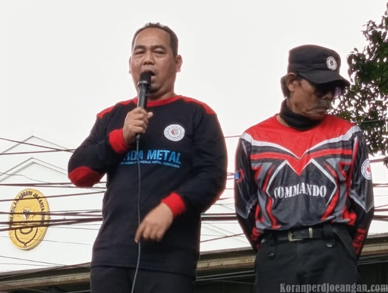 Sidang Gugatan Terhadap FSPMI Disebut Dagelan, Pangkornas Garda Metal FSPMI Serukan Soliditas dan Lanjutkan Aksi ke Depok serta Bandung