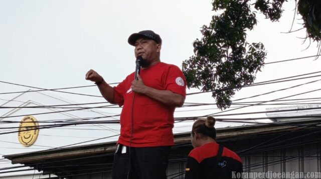 Orasi Tegas Ketum PP SPAMK FSPMI Kawal Objektivitas Perkara di PN Jakarta Timur