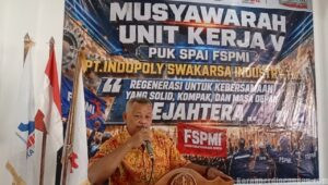 Regenerasi Tak Sekadar Pergantian: Ketua FSPMI Purwakarta Tekankan Keseimbangan Keberanian dan Kebijakan