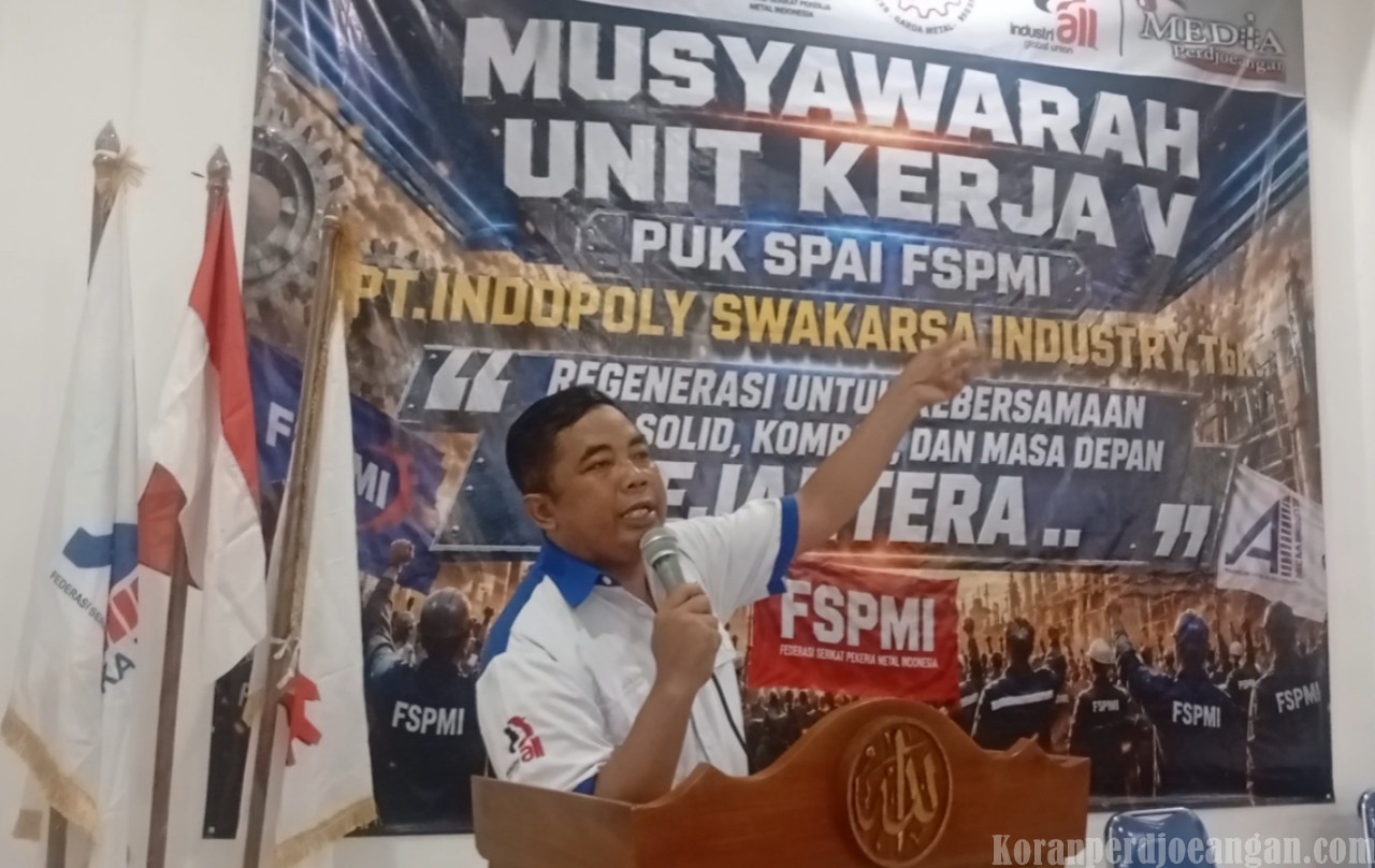 Jangan Takut dan Jangan Minder, Pesan Kuat Ade Supyani di Musnik V Serikat FSPMI Indopoly Swakarsa Industry Tbk