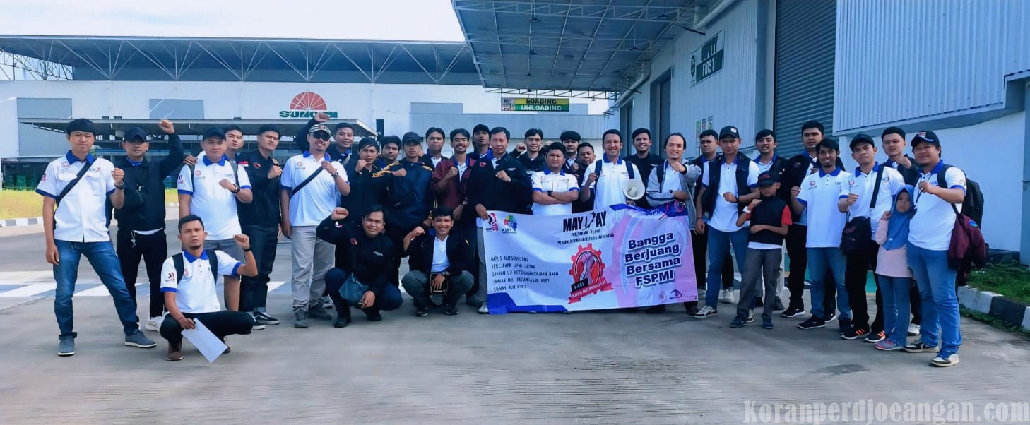 45 Buruh Sunchirin Turun ke Monas, Tegaskan “Kepastian Hukum Sejahtera Harga Mati” di May Day 2026