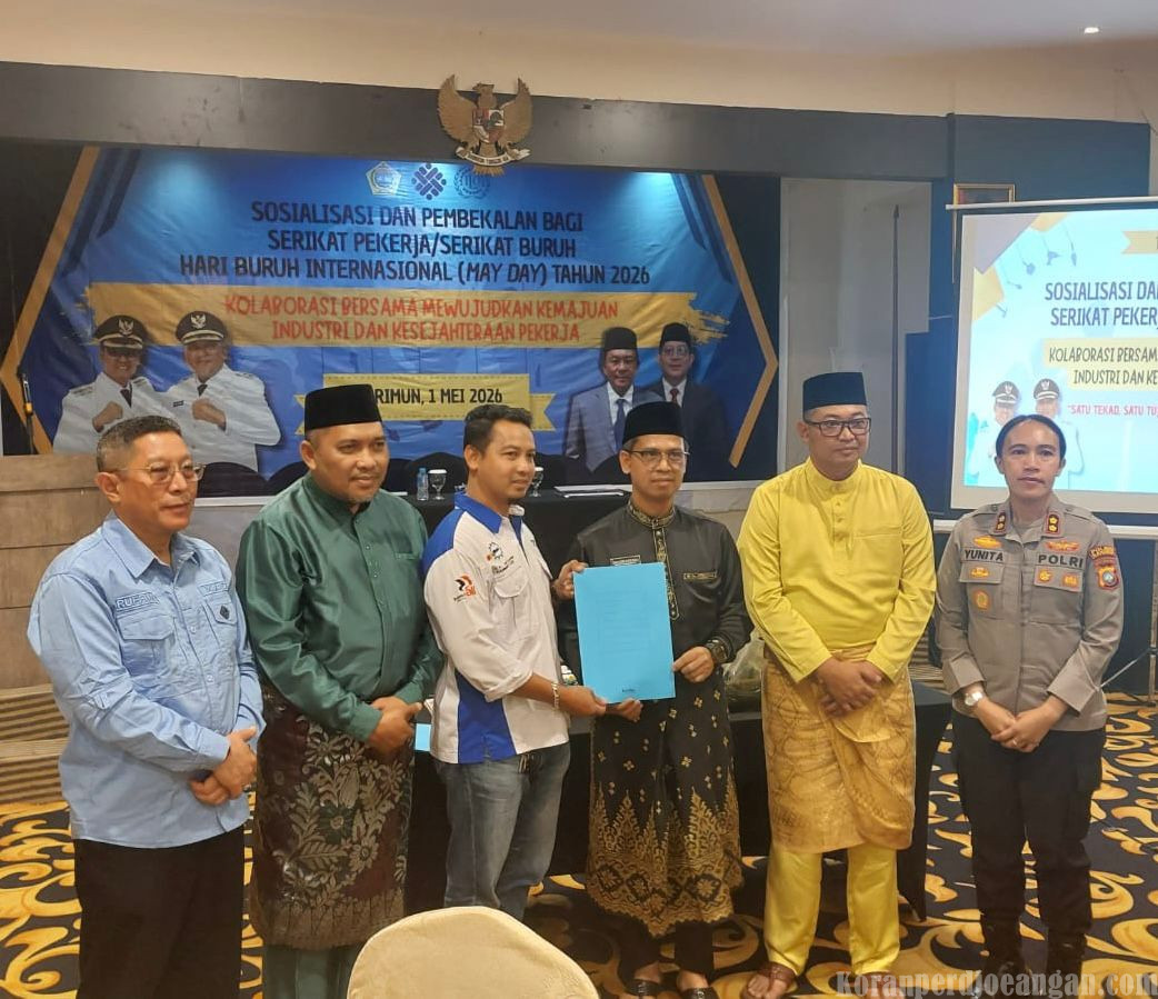 May Day 2026 di Karimun, KC FSPMI Serahkan Dokumen Tuntutan ke Bupati dan DPRD