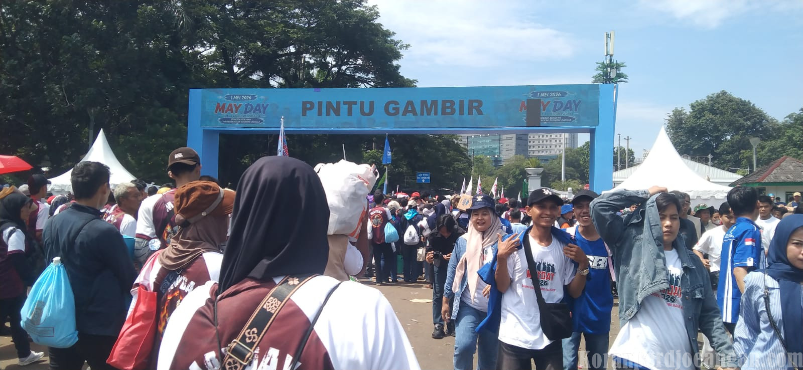 Copet Berkeliaran di Perayaan May Day 2026 Monas, Polisi Imbau Buruh Waspada