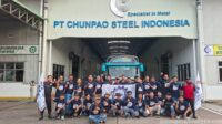 Solid Bergerak ke Monas, 35 Anggota PUK SPLP FSPMI PT Chunpao Steel Indonesia Serukan UU Ketenagakerjaan Baru dan Hapus Outsourcing