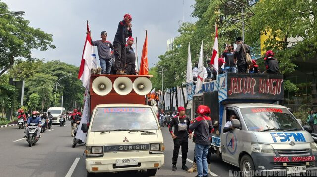 PUK SPAI FSPMI PT G4S Ikut Serta May Day 2026, Ribuan Buruh di Surabaya Suarakan Keadilan dan Kesejahteraan
