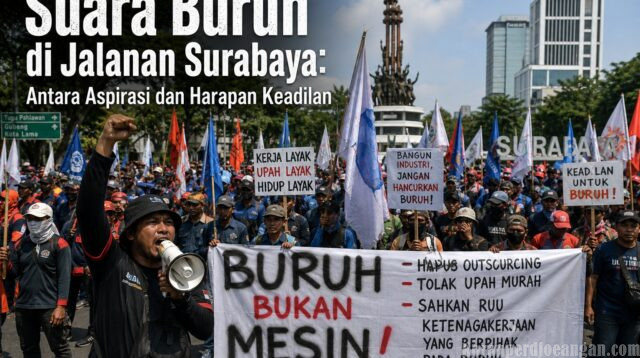 Suara Buruh di Jalanan Surabaya: Antara Aspirasi dan Harapan Keadilan