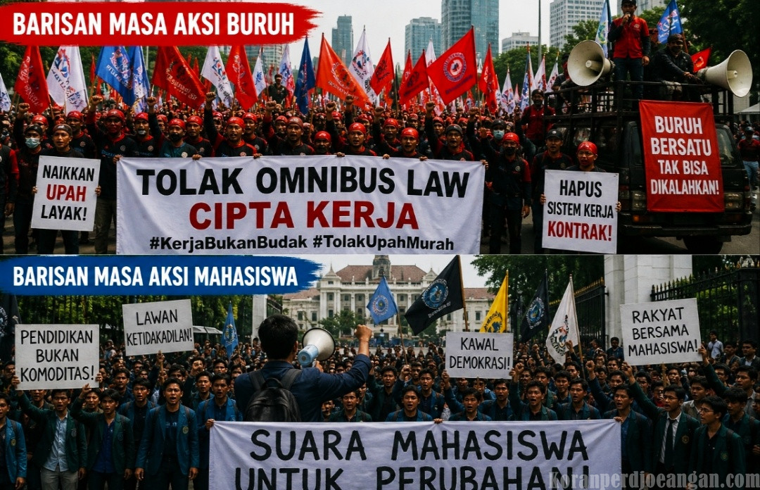 Buruh vs Mahasiswa: Dua Wajah Perlawanan, Satu Tujuan Perubahan