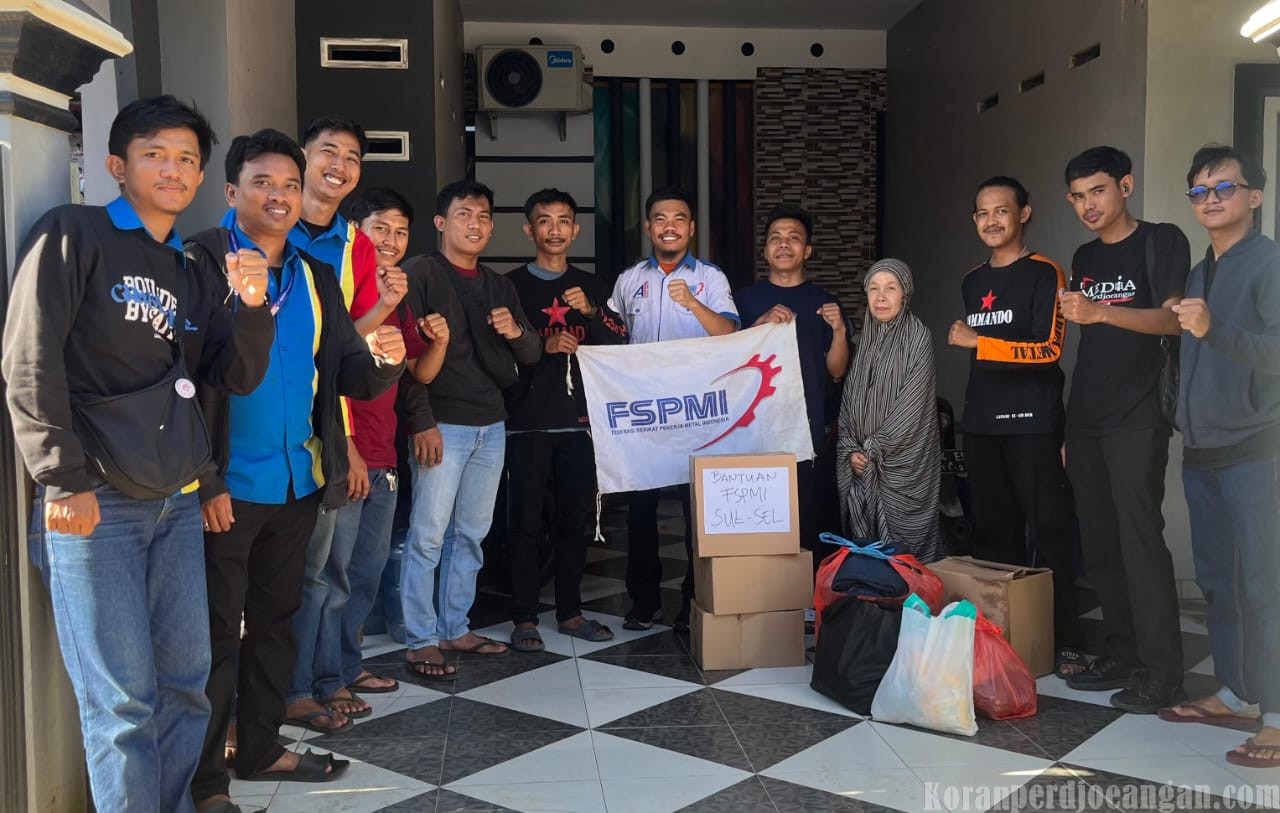 FSPMI Sul-Sel Sambangi Anggota Korban Kebakaran di Pangkep, Taufik: Ini Bentuk Solidaritas