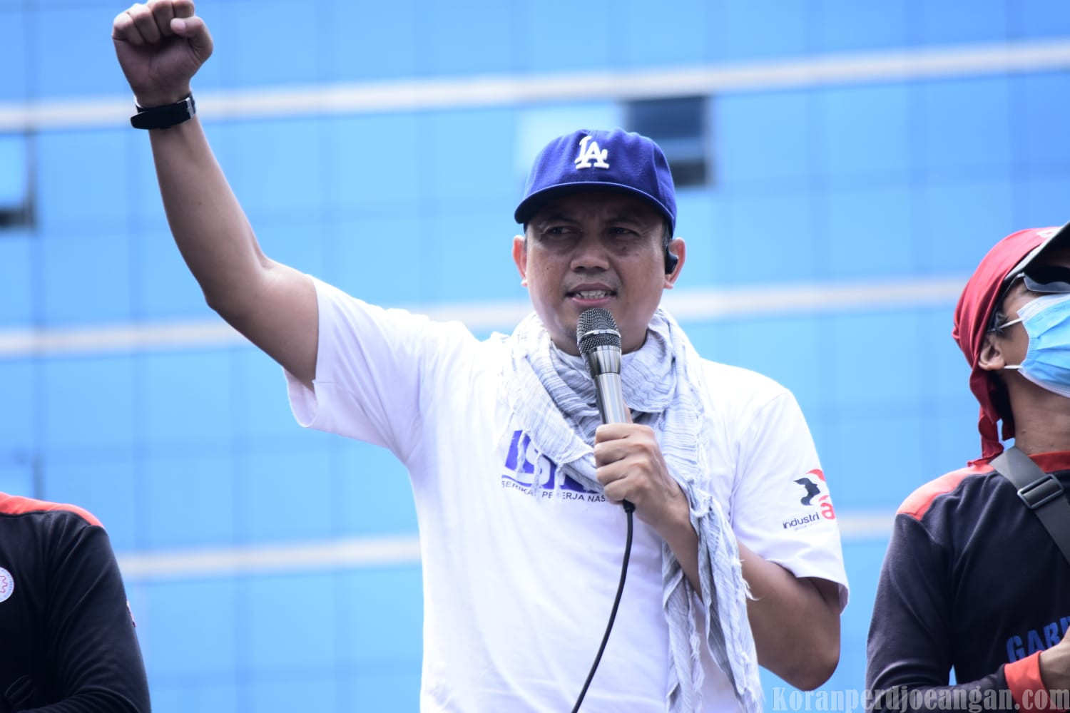 Dalam Aksi Buruh KSPI, Perwakilan SPN Sebut Permenaker 7/2026 Produk Banci