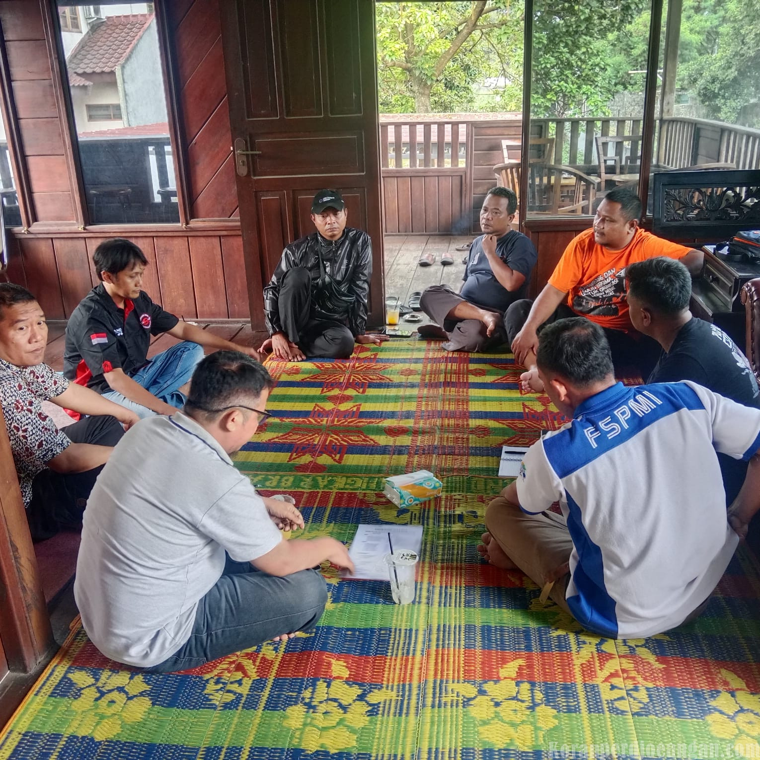 Rapat Rutin Sekaligus Persiapan Musnik Ke-5 Serikat FSPMI PT Corinthians Industries Indonesia Berlangsung Penuh Semangat dan Soliditas
