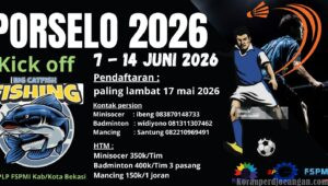 Pendaftaran PORSELOPE 2026 Dibuka, Batas Waktu Hingga 17 Mei
