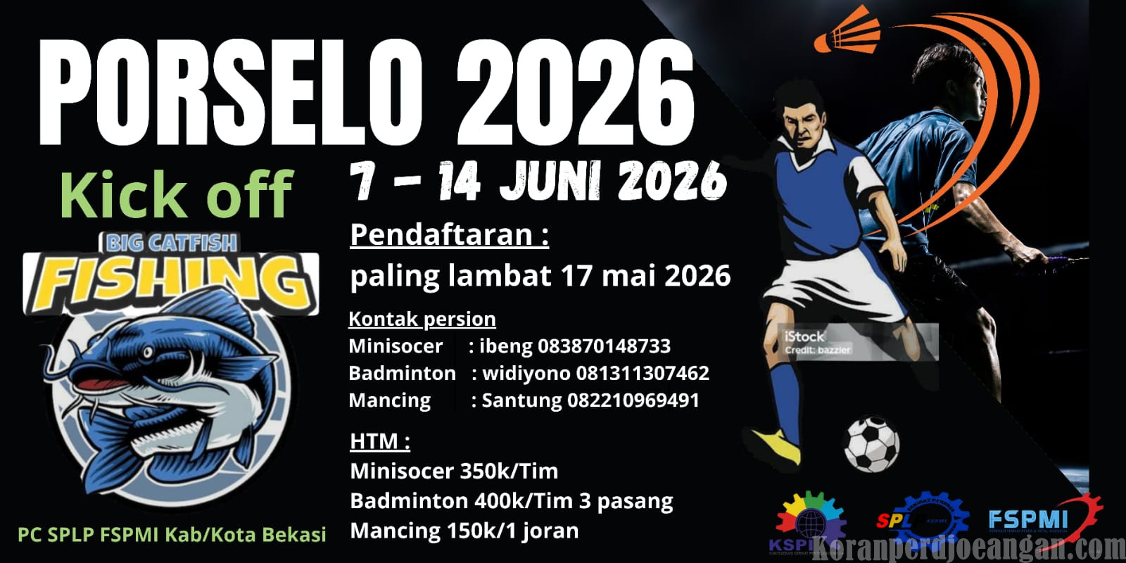 Pendaftaran PORSELOPE 2026 Dibuka, Batas Waktu Hingga 17 Mei