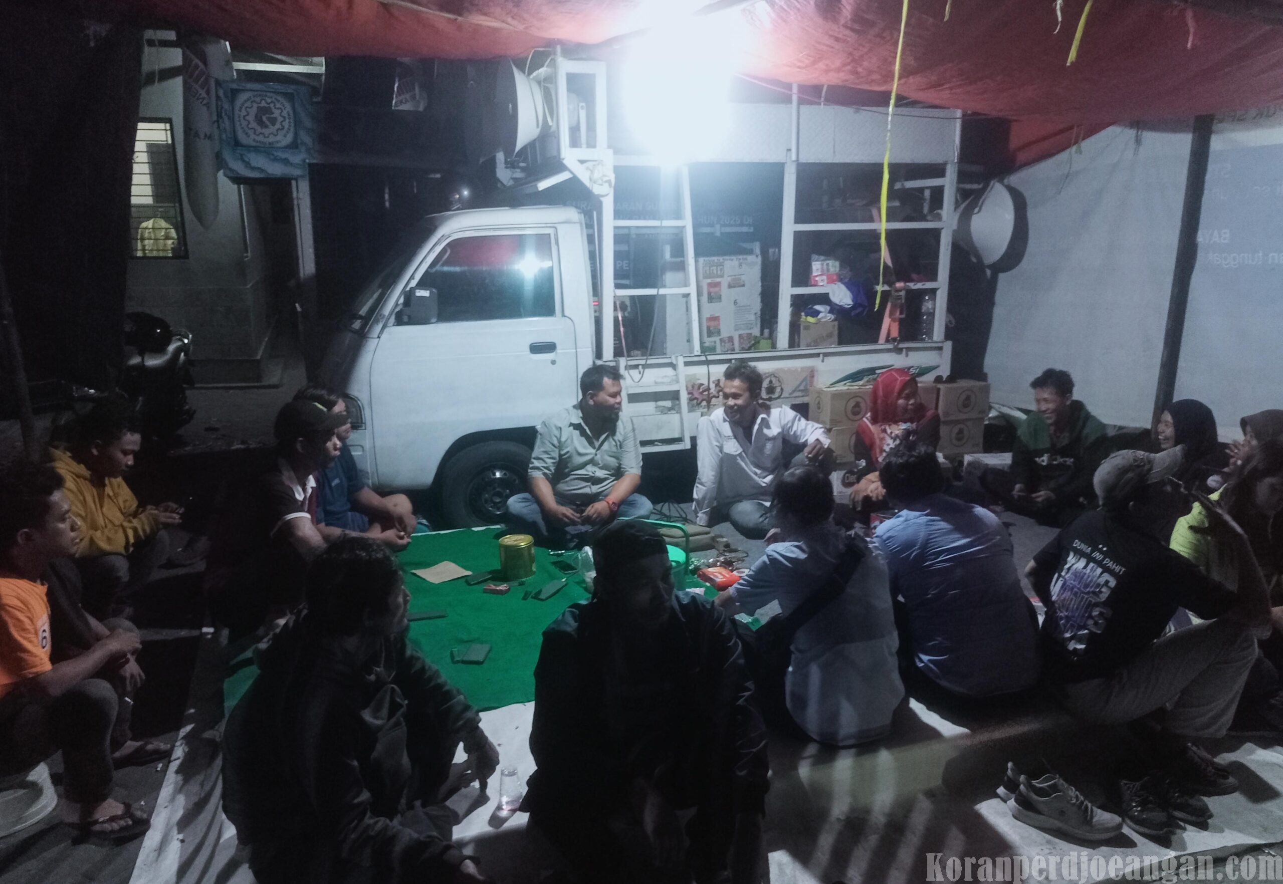 Hari Ke-8 Tenda Juang: Solidaritas PUK SPAI FSPMI Se-Sidoarjo dan PC SPAI FSPMI SIDOARJO Menggema untuk Perjuangan Buruh PT. KRI