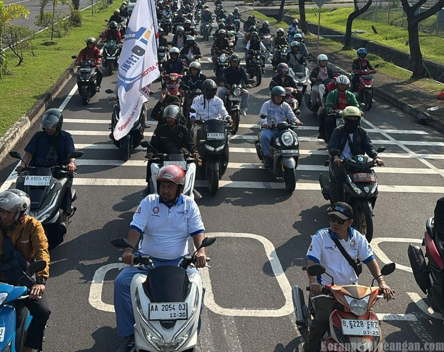Buruh Kawasan EJIP Konvoi Keliling Kawasan, Gabung Aliansi BBM Menuju Pemda Kabupaten Bekasi