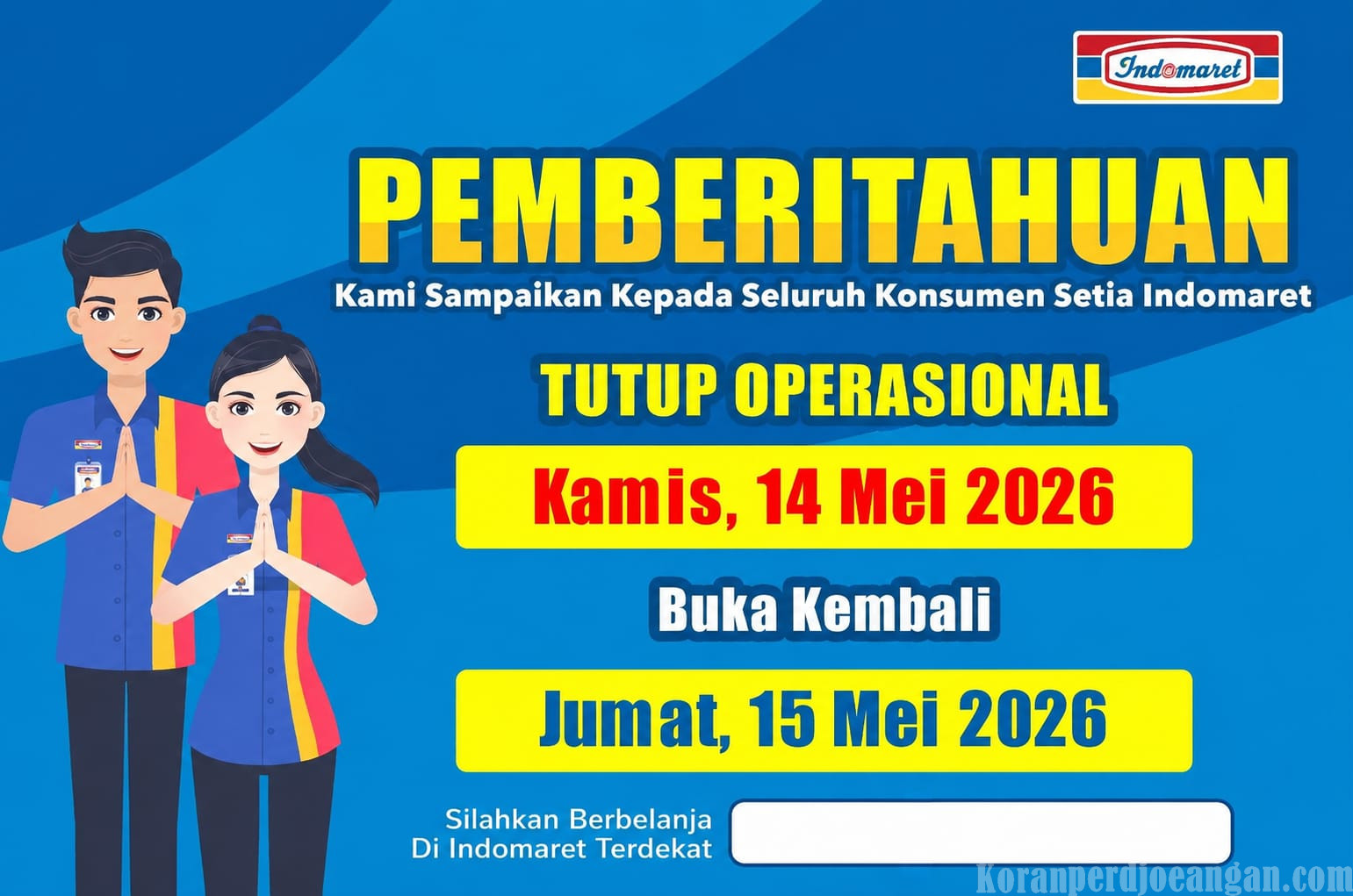 200 Buruh Indomaret Sulsel Serentak Tutup Toko, Tolak Kebijakan Kerja Tanpa Upah Lembur di Hari Libur Nasional