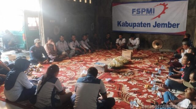 Tasyakuran Kantor Sekretariat Baru, Milik Anggota Buruh FSPMI Jember