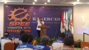 Konsisten, Setia Bersama FSPMI Jadi Tema Rakercab SPEE FSPMI Kabupaten/Kota Bekasi