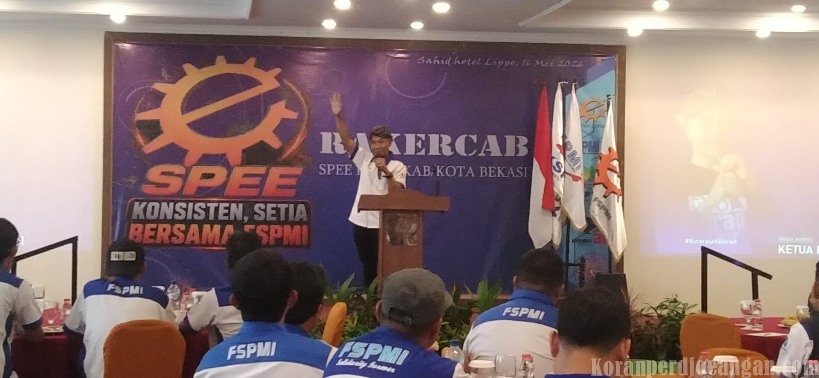 Konsisten, Setia Bersama FSPMI Jadi Tema Rakercab SPEE FSPMI Kabupaten/Kota Bekasi