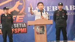 Begini Sambutan Presiden FSPMI dalam Rakercab SPEE Bekasi