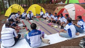 Mandiri dan Solid! Hemat Anggaran, FSPMI PT Nachindo Tape Industry Gelar Rakernik I di Alam Terbuka Trawas