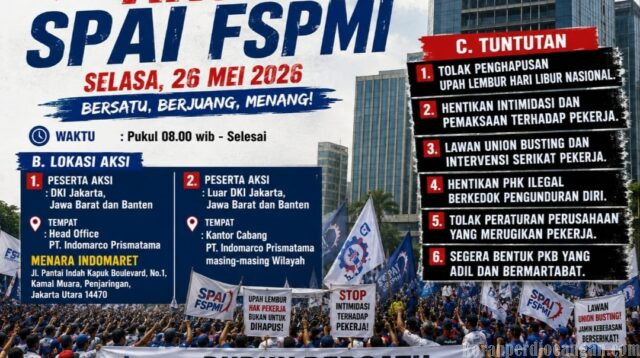 Upah Lembur Dihapus, Perlawanan Meledak: Buruh Indomarco Siap Kepung Kantor Pusat