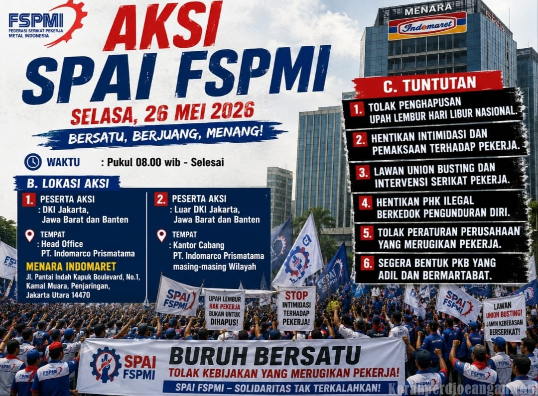 Upah Lembur Dihapus, Perlawanan Meledak: Buruh Indomarco Siap Kepung Kantor Pusat