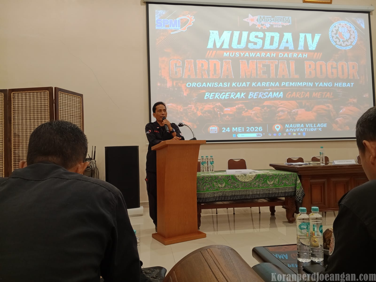 Sambutan Terakhir Ananto Prasetya di MUSDA IV Garda Metal FSPMI Bogor Penuh Haru dan Semangat Perjuangan
