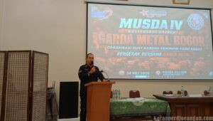 Sambutan Pangkornas Garda Metal FSPMI di MUSDA IV Bogor Tegaskan Militansi dan Loyalitas Organisasi