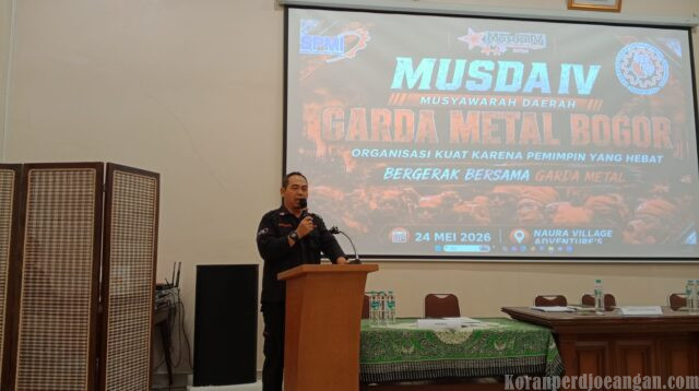 Sambutan Pangkornas Garda Metal FSPMI di MUSDA IV Bogor Tegaskan Militansi dan Loyalitas Organisasi