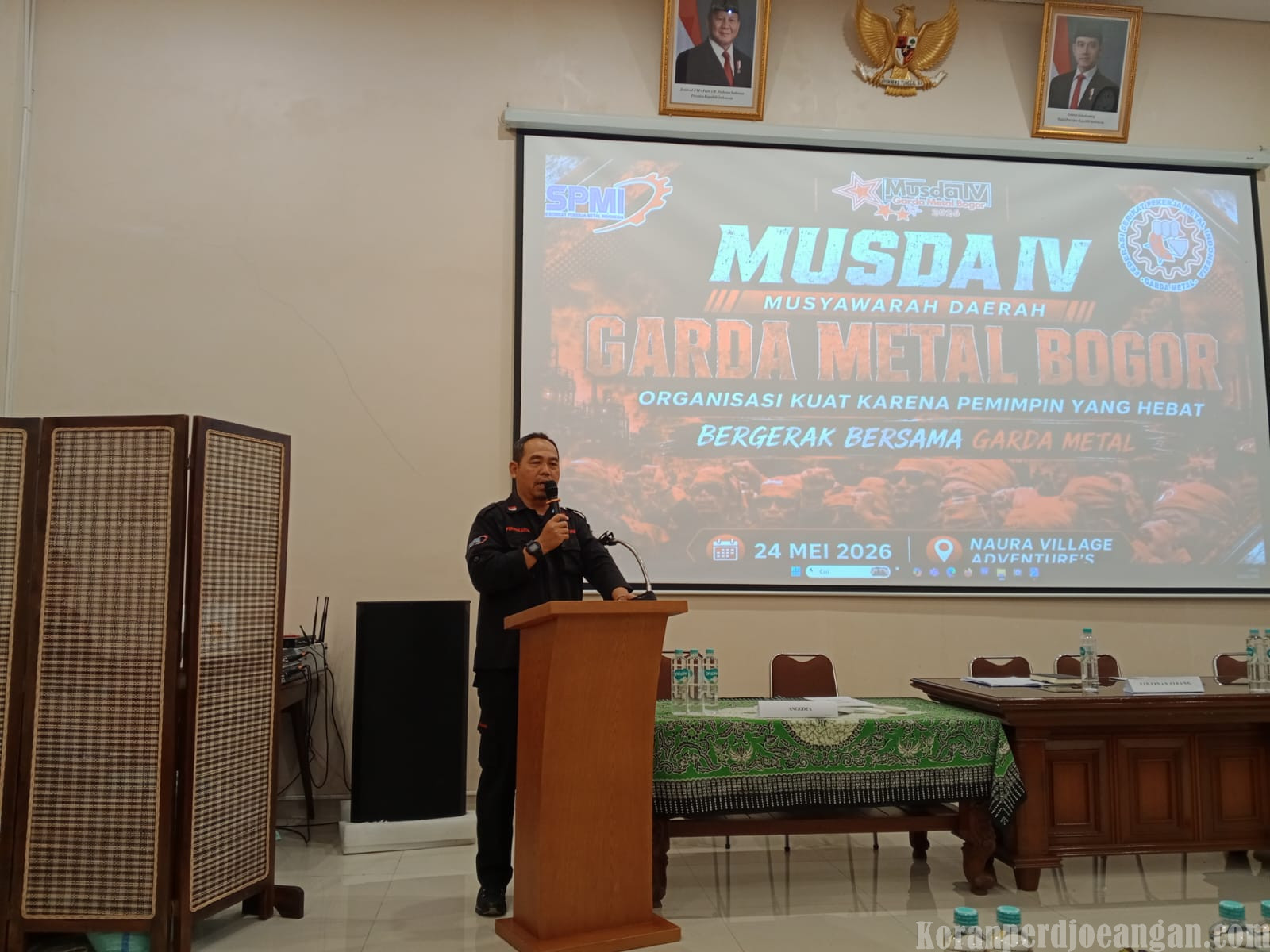 Sambutan Pangkornas Garda Metal FSPMI di MUSDA IV Bogor Tegaskan Militansi dan Loyalitas Organisasi