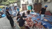 Serikat Pekerja dan DKM PT MRI Adakan Pemotongan Hewan Qurban
