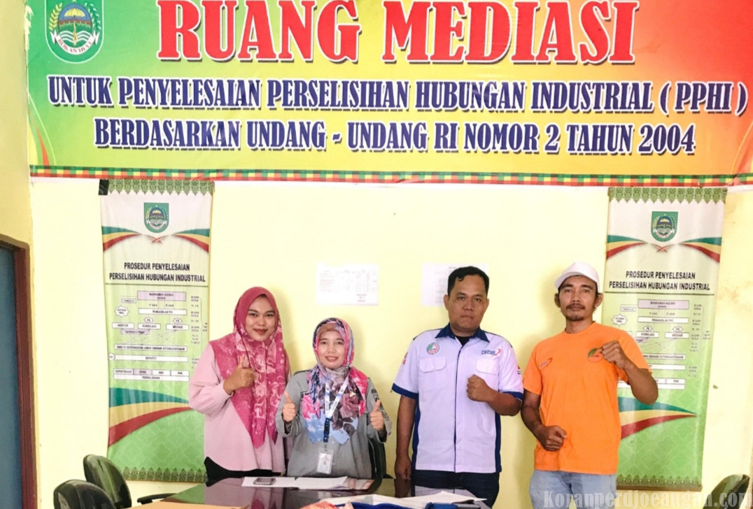Mediasi Sengketa Mutasi Pekerja PT.KCN di Rokan Hulu Belum Capai Kesepakatan, Disnaker Siapkan Anjuran Tertulis