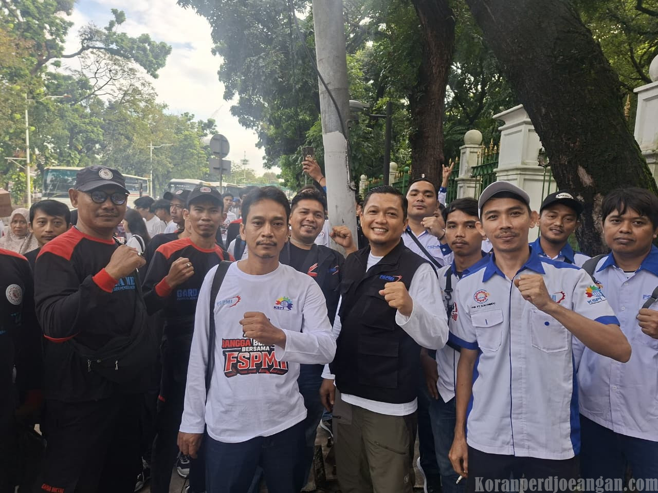 Buruh FSPMI Serang Ikut Rayakan May Day 2026 di Jakarta