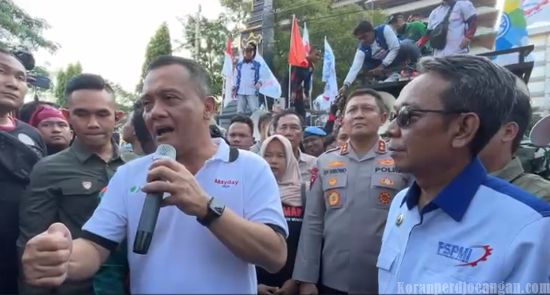 Temui Massa Aksi May Day 2026, Ahmad Luthfi Apresiasi Buruh dan Jamin Kondusivitas Investasi