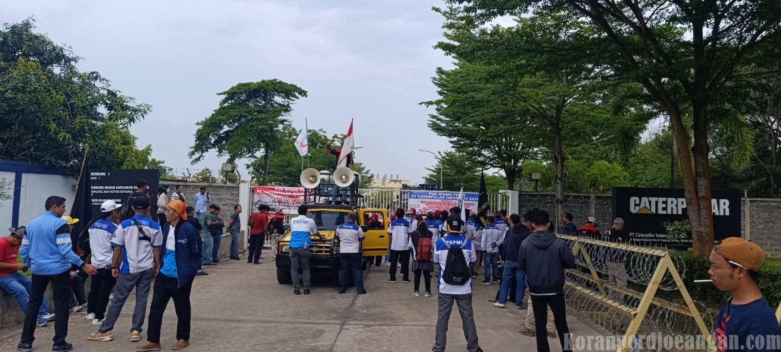 Lima Hari Berturut-turut, Buruh FSPMI Batam Gelar Aksi di PT Caterpillar