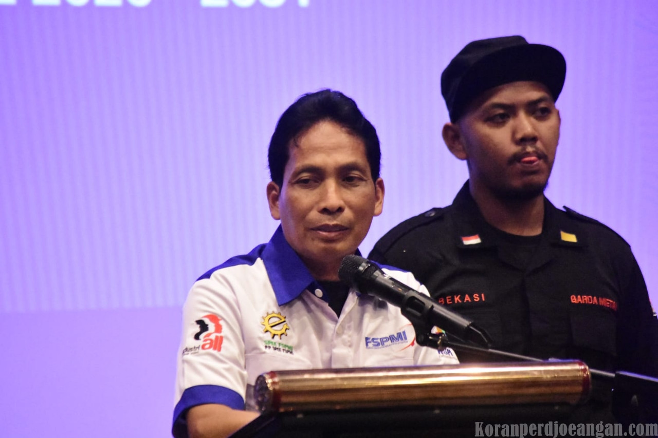 Ananto Prasetya Serukan Kesetiaan dalam Pelantikan Pengurus Pusat SPEE FSPMI