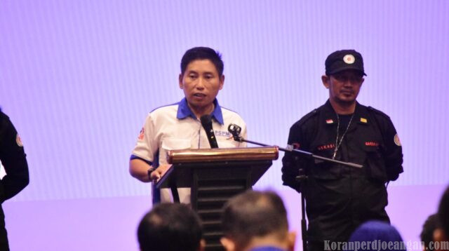Pesan Tegas Presiden FSPMI Suparno di Seremonial Pelantikan PP SPEE FSPMI