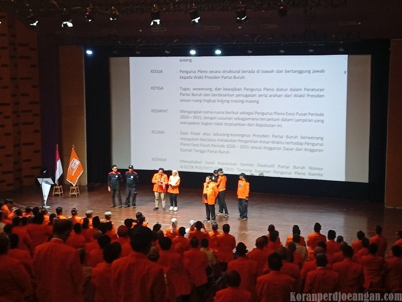 Presiden Partai Buruh Lantik Pengurus Pleno Exco Pusat dan Sayap Partai Periode 2026-2031