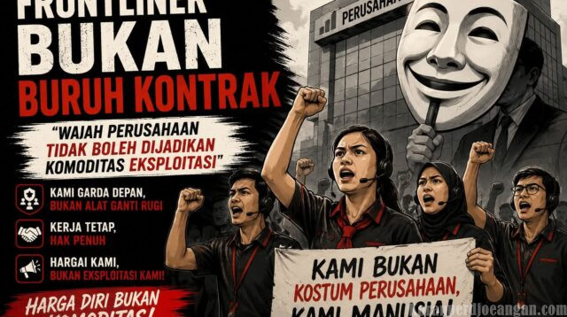 Frontliner Bukan Buruh Kontrak: Wajah Perusahaan Tidak Boleh Dijadikan Komoditas Eksploitasi
