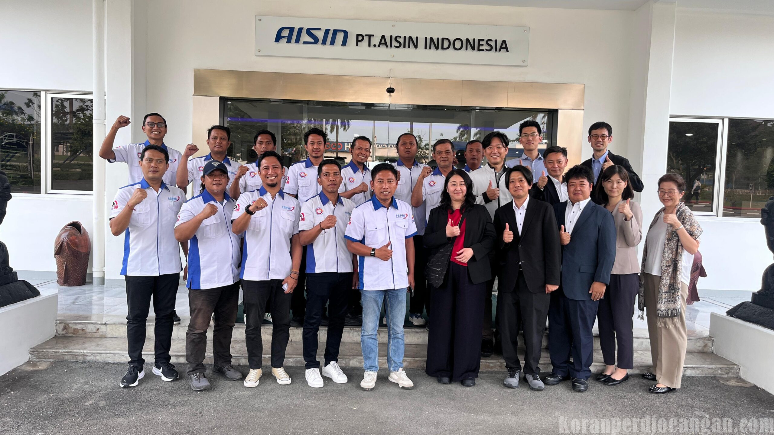 JAW Kunjungi PUK SPAMK FSPMI PT Aisin Indonesia, Bahas Tantangan Industri Otomotif Global